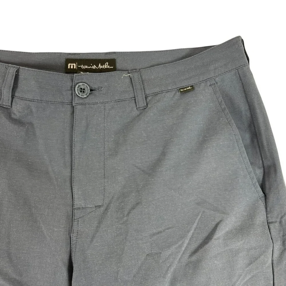 Travis‎ Mathew Chino Shorts Mens Sz 34 Navy Blue Pockets Performance Golf